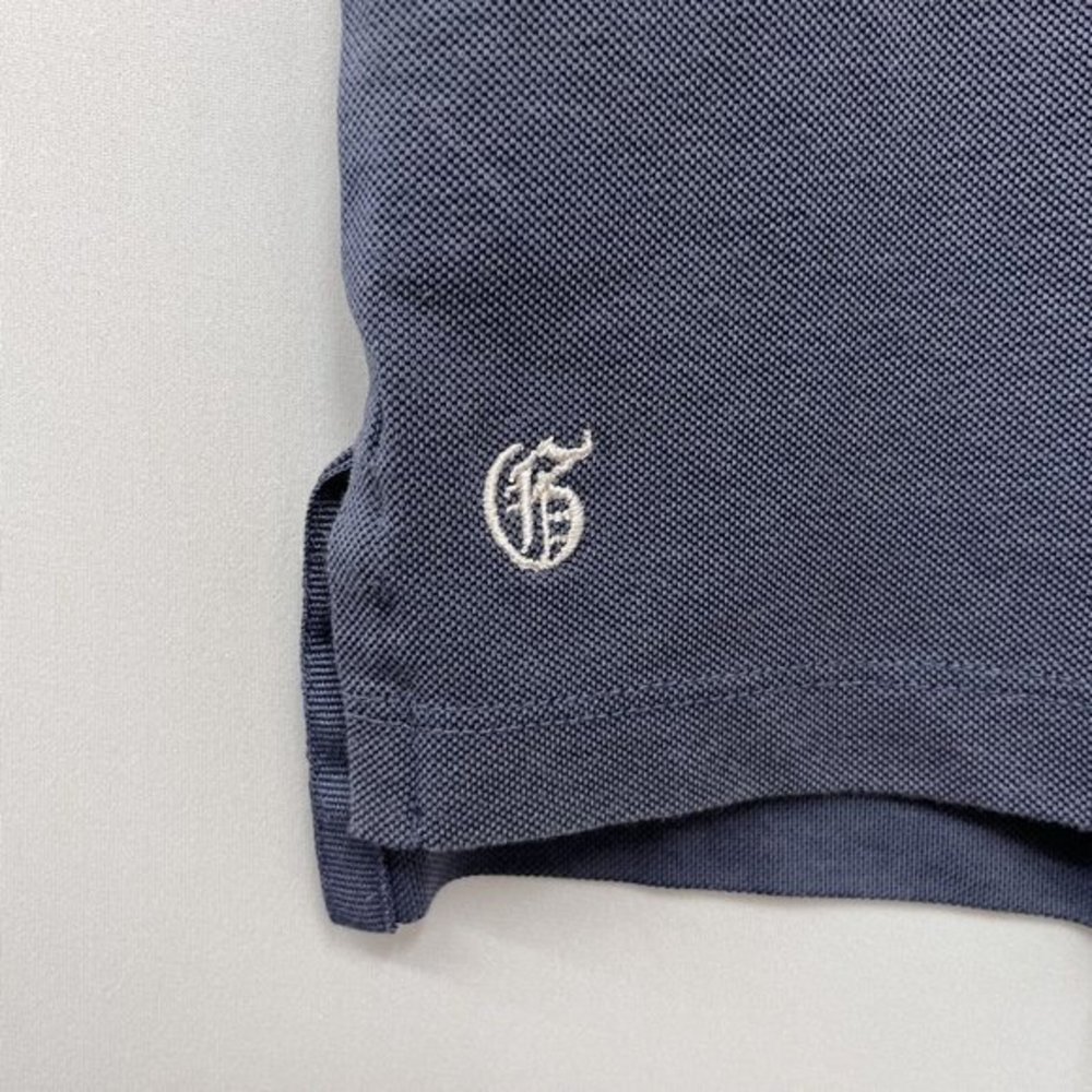 Greyson Mens Golf Polo Shirt Mark Messier Foundation Slate Blue Stretch Sz L euc - Picture 4 of 8